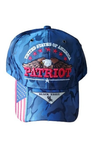 Patriot USA Eagle Blue Ball Cap Hat image 0