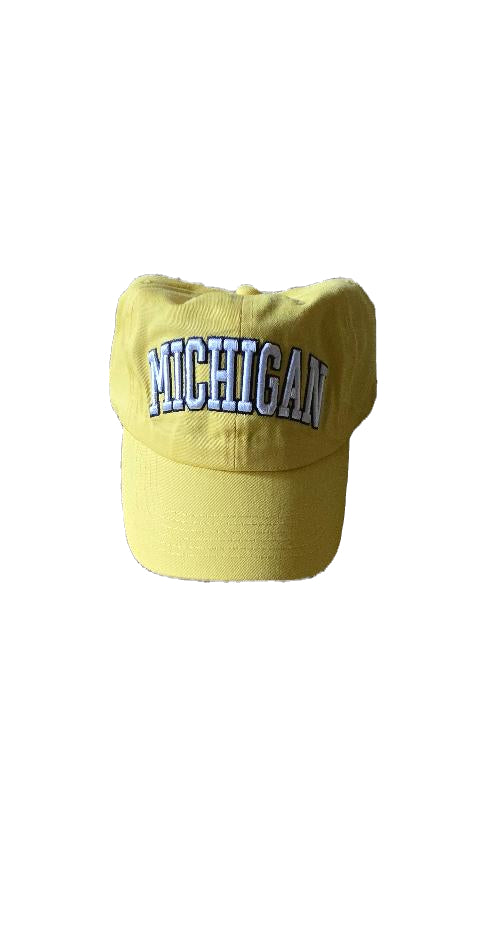 Michigan Yellow Baseball Cap image 0