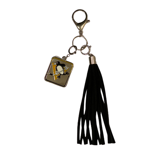Pittsburgh Penguins Tassel Purse Charm Keychain image 0