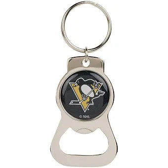 Pittsburgh Penguins Metal Bottle Opener Keychain image 0