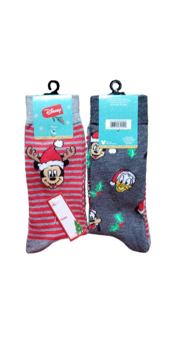Men's Mickey Mouse and Donald Duck Christmas Socks image
