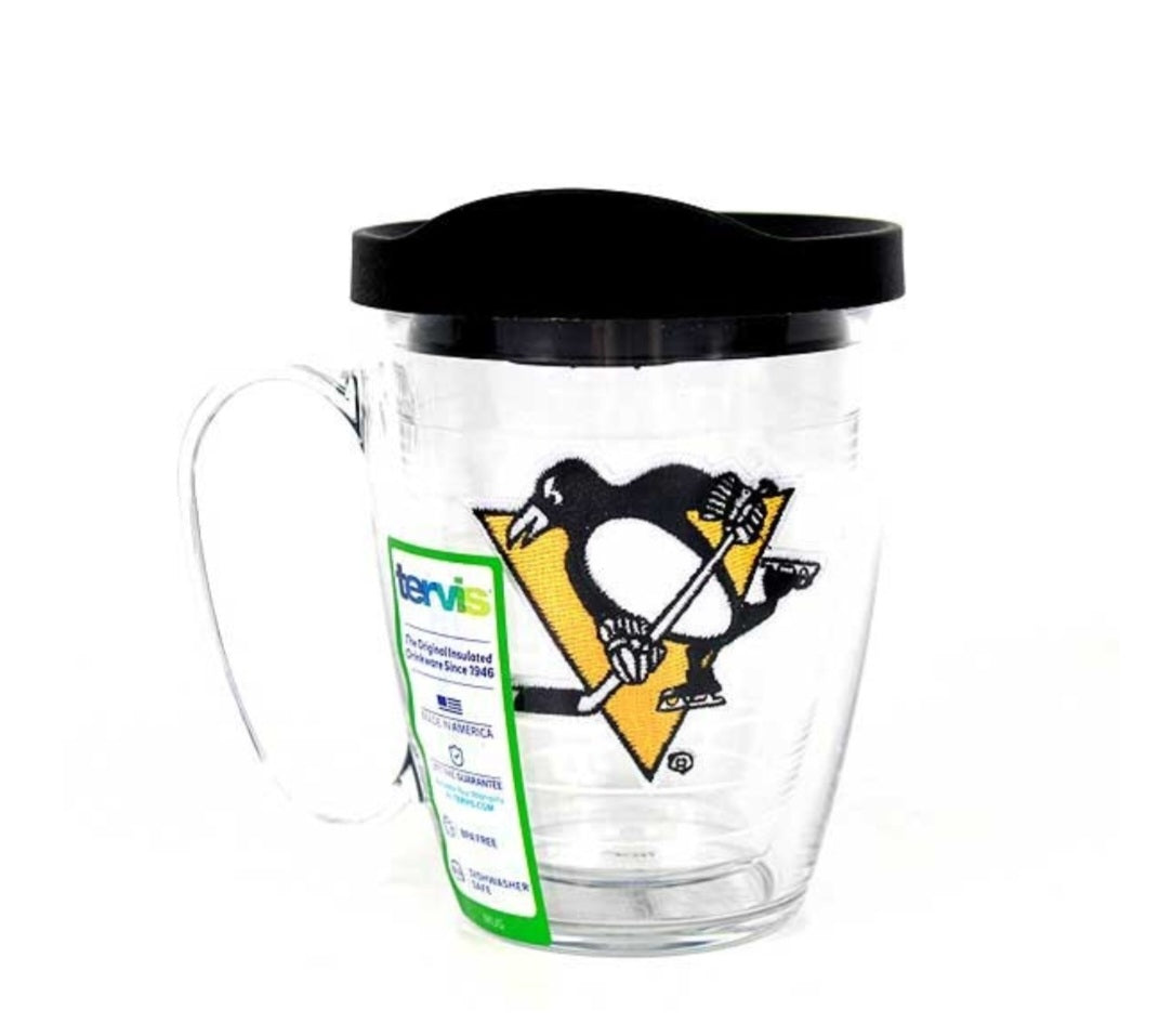 Pittsburgh Penguins 14 Ounce Clear Tervis Mug