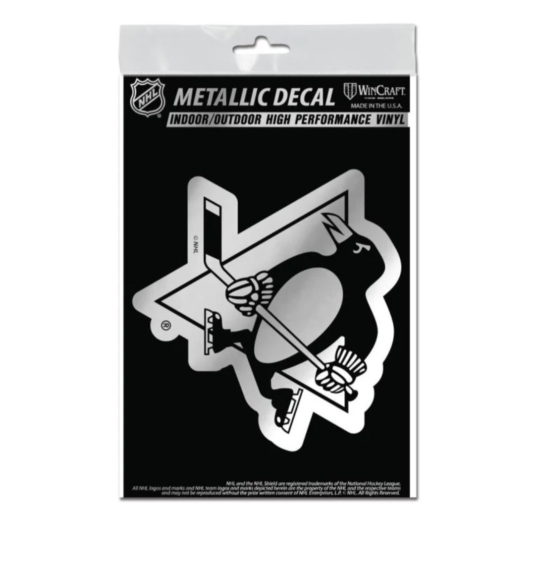 Pittsburgh Penguins Metallic Decal image