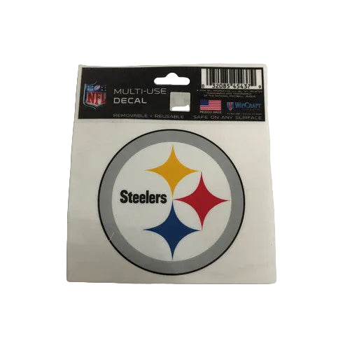 Pittsburgh Steelers multi-use decal on a white background