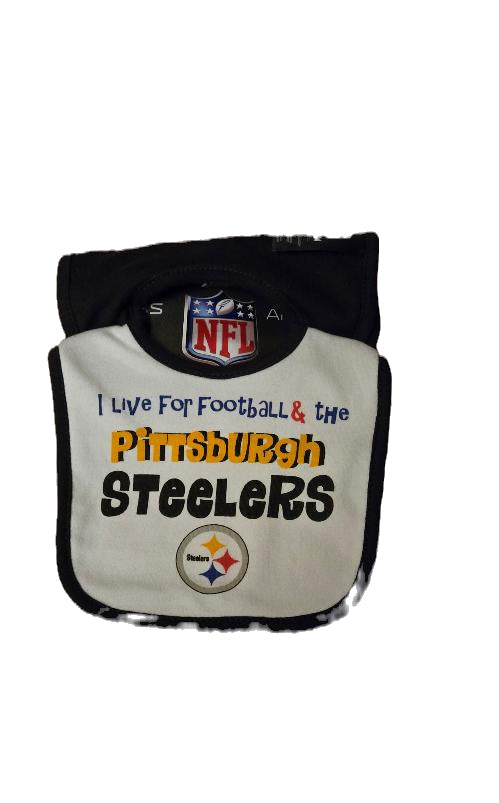 Pittsburgh Steelers 2 Pack Bibs image 1