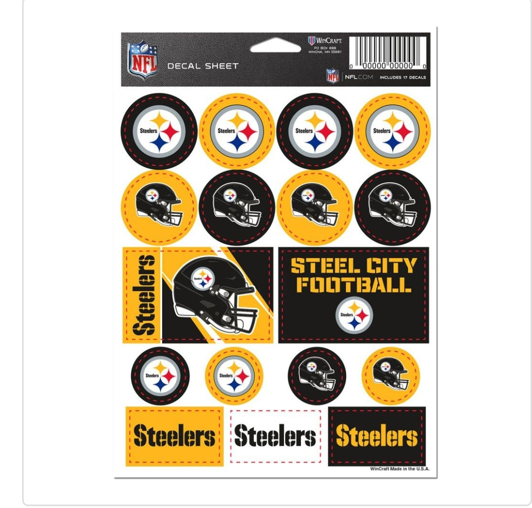 Pittsburgh Steelers Sticker Decal Sheet image 0