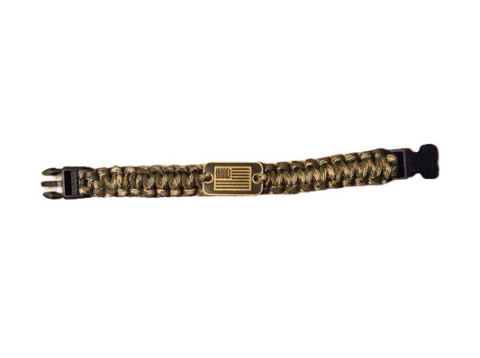 Camouflage Woven Paracord Bracelet image 1