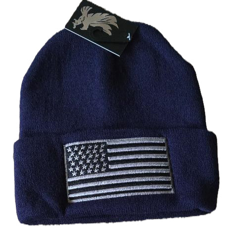 Flag Blue Cuffed Knit Hat image 0