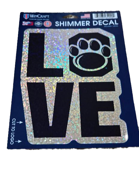 Penn State Love Shimmer Decal image 0
