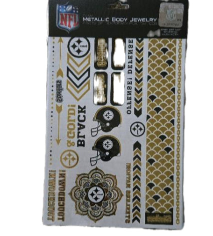 Pittsburgh Steelers Metallic Body Jewelery image 0