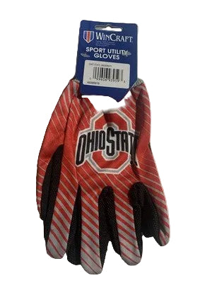 Ohio State Striped Utility Gloves