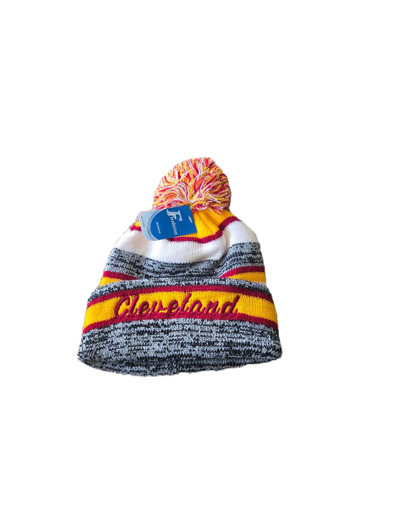 Cleveland Pom Pom Cuffed Knit Hat image 0