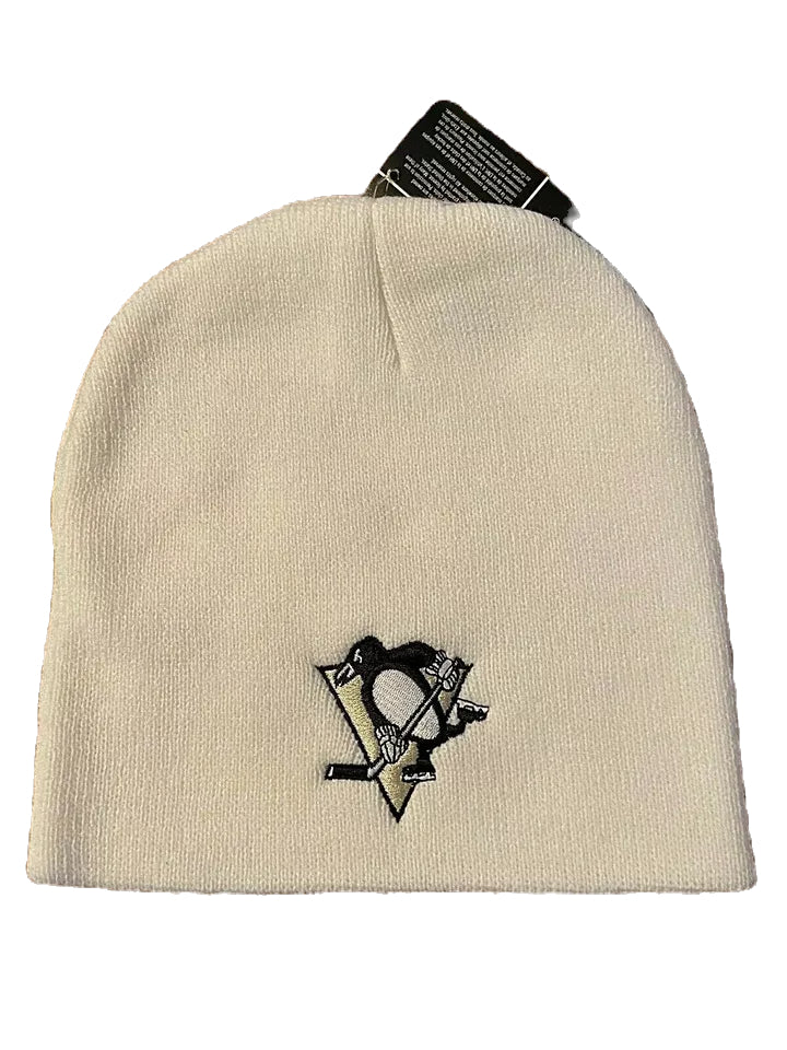 Pittsburgh Penguins White Knit Hat image 0