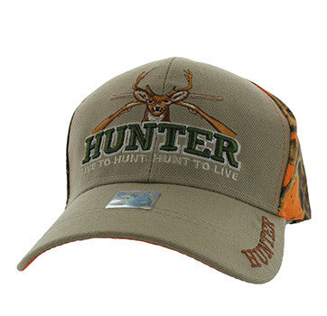 Hunter Live To Hunt Khaki Hat image 0