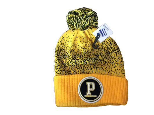 Pittsburgh Gold P Emblem Pom Pom Hat image 0