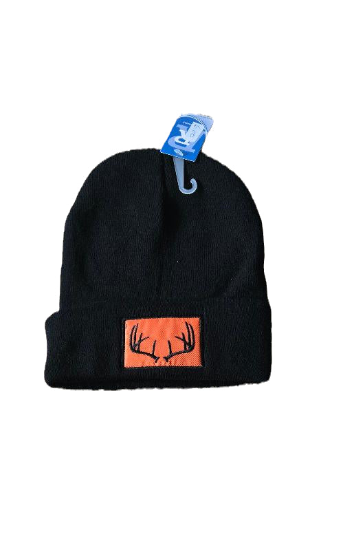 Black Hunting Knit Cuffed Hat image 0
