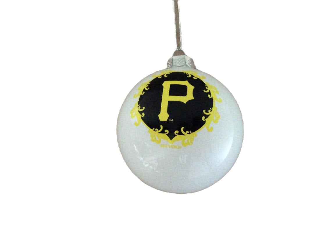 Pittsburgh Pirates Large Glass Ornament image 0