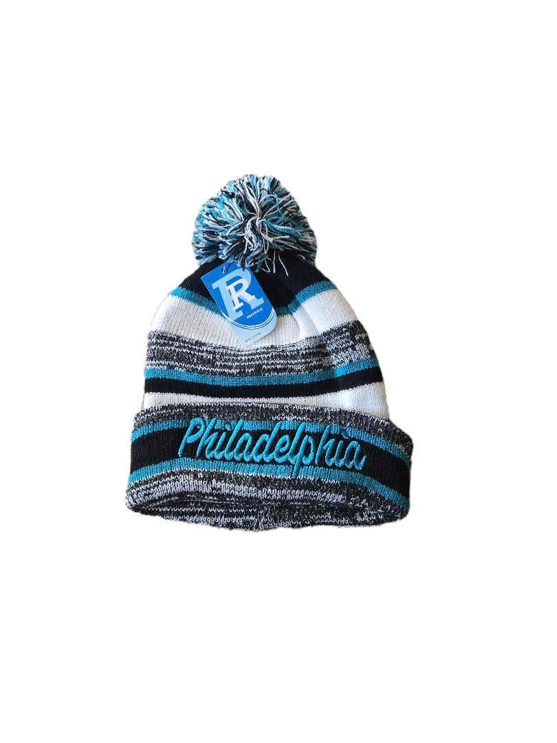 Philadelphia Pom Pom Cuffed Knit Hat image 0