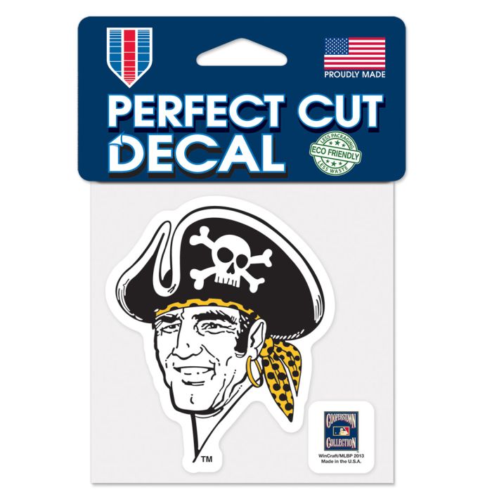 Pittsburgh Pirates Cooperstown 4x4 Cut Decal image 0