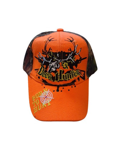 Deer Hunter with Deer Skull Hat image 0