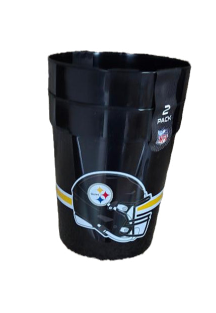 Pittsburgh Steelers 2 Pack Stadium Cups Black image 0