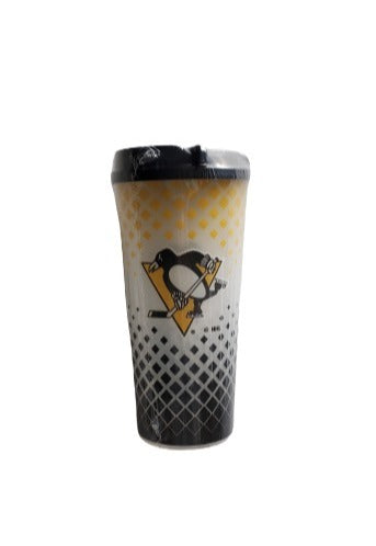 Pittsburgh Penguins 24 ounce Double Wall Grid Tumbler image 0