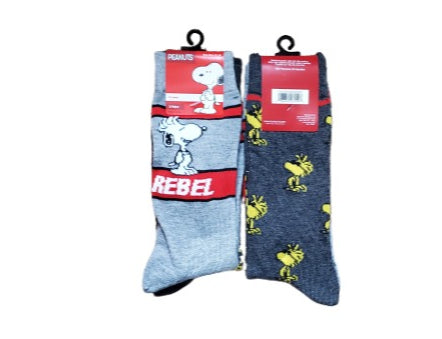 2 Pack Men's Snoopy Rebel Socks image 0