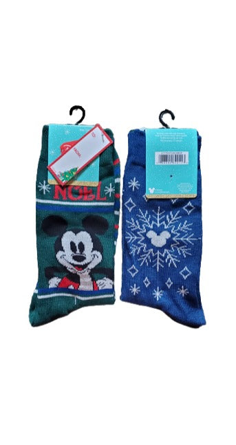 Men's Mickey Mouse 2 Pack Christmas Socks image 0