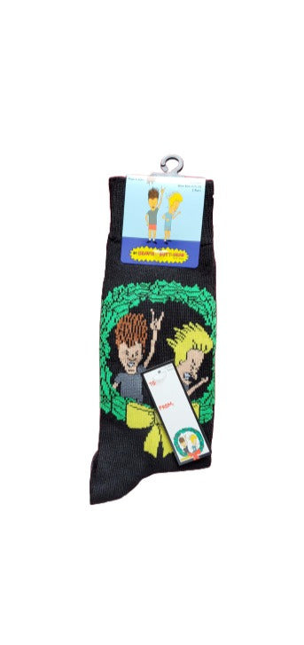 Beavis and Butt Head 2 Pack Christmas Socks image 