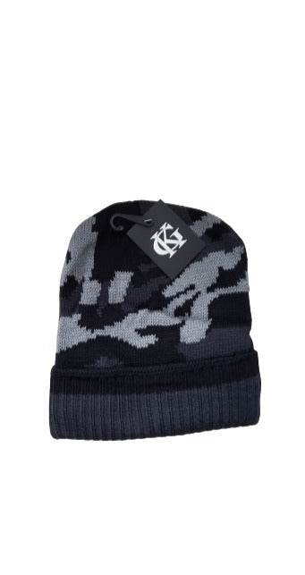 Camouflage Beanie Gray image 