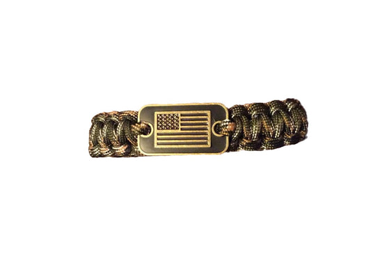 Camouflage Woven Paracord Bracelet image 0