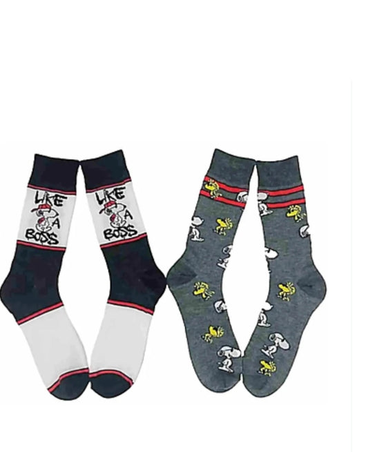 Men's Snoopy Likes a Boss Socks image 