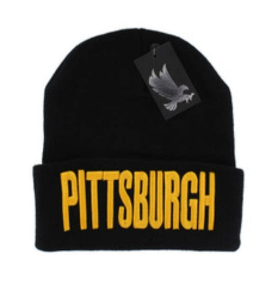 Pittsburgh Knit Hat Black image 