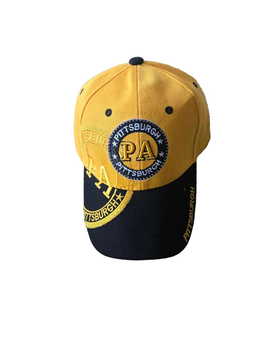 Pittsburgh PA Shadow Gold Hat
