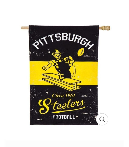 Pittsburgh Steelers 28x44 Circa Flag image 