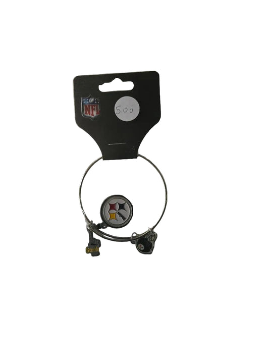 Pittsburgh Steelers 3 Charm Bracelet