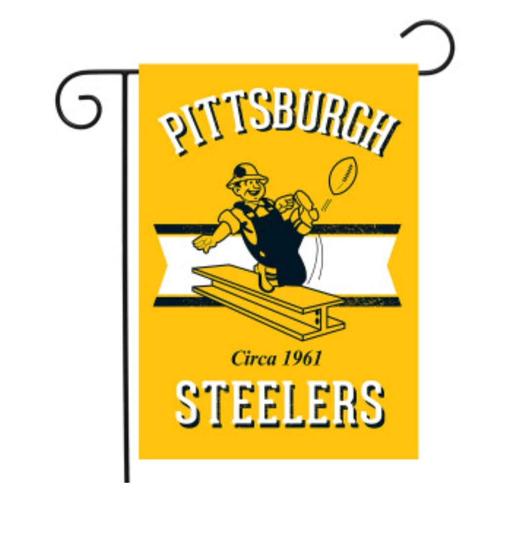 Pittsburgh Steelers Circa 1961 Garden Flag image 