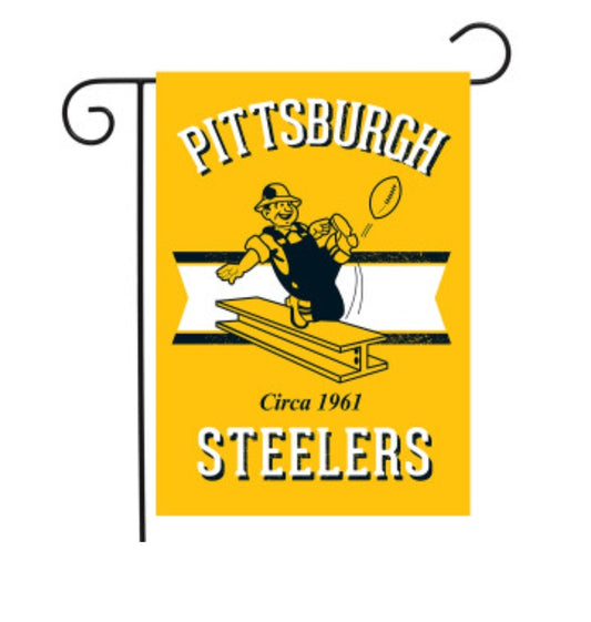 Pittsburgh Steelers Circa 1961 Garden Flag image 