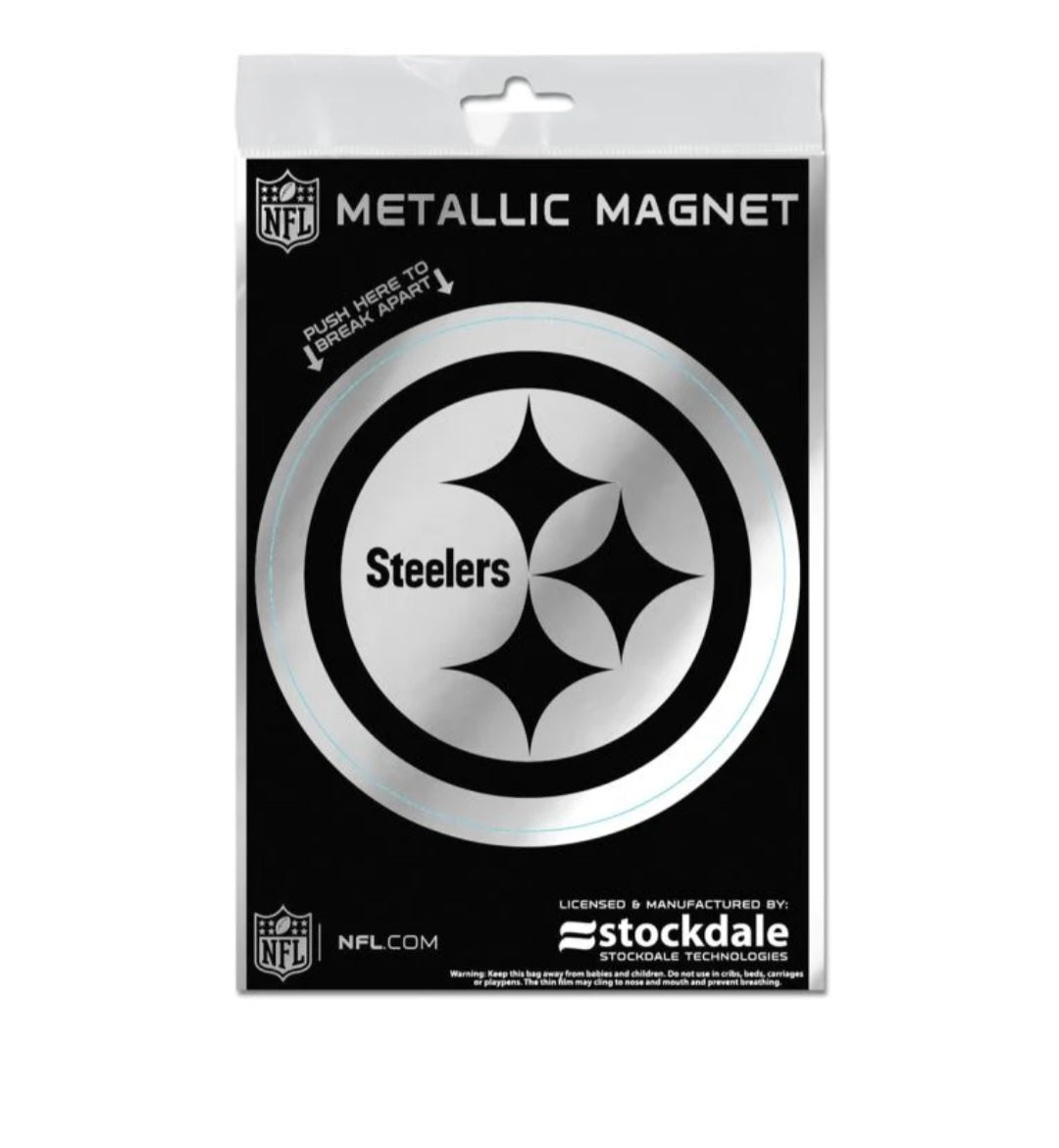Pittsburgh Steelers Metallic Magnet image 
