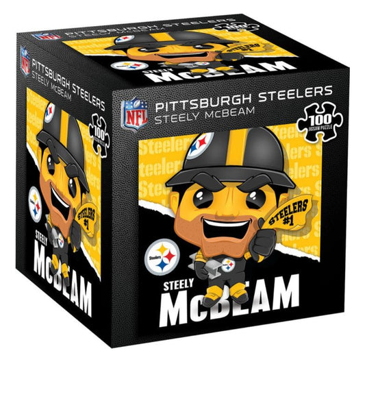 Pittsburgh Steelers Steely McBeam 100 Piece Puzzle image 