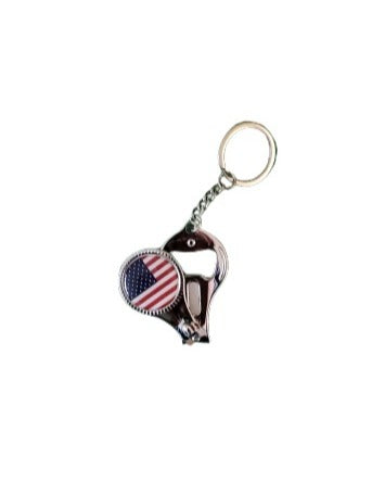 USA Flag Nail Clipper Keychain 