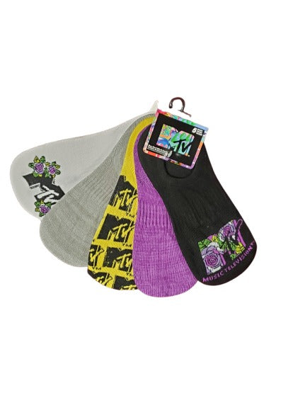 Women's MTV No Show 5 pack Socks image 