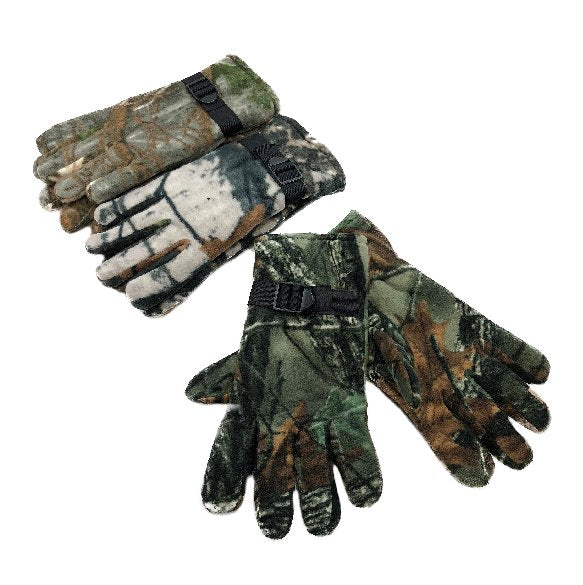 Camouflage Fleece Gloves Adult image 0