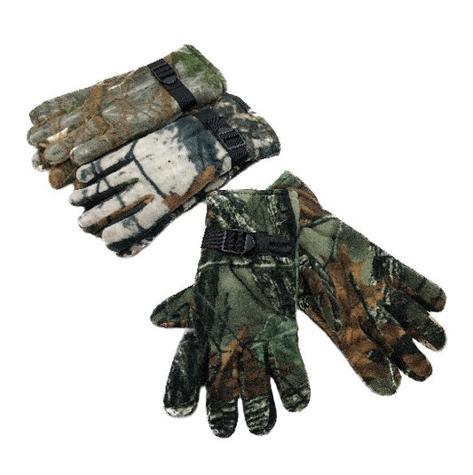 Camouflage Fleece Gloves Adult image 0