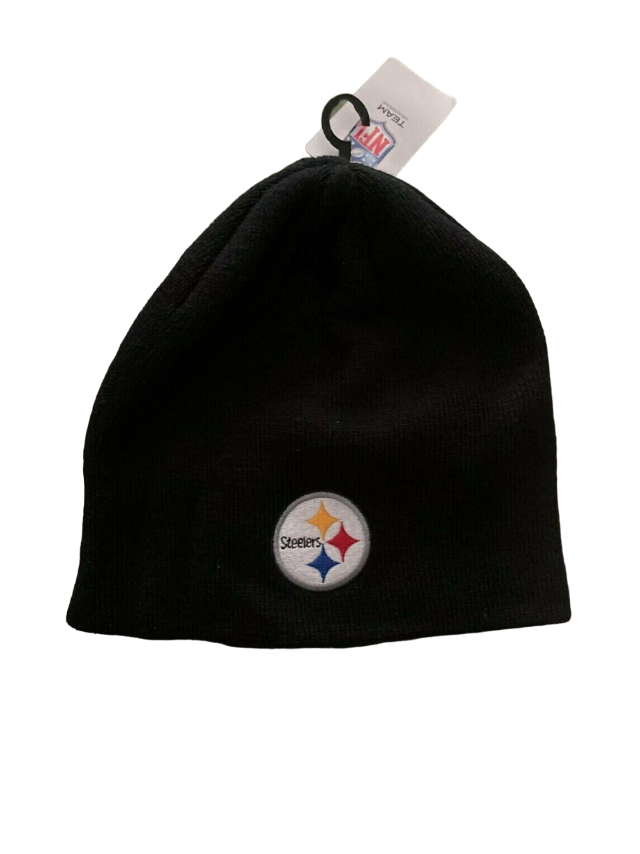 Pittsburgh Steelers Classic Black Knit Hat image 0