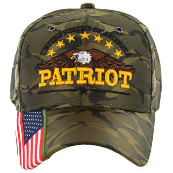 Patriot USA Eagle Camouflage Ball Cap Hat image 0