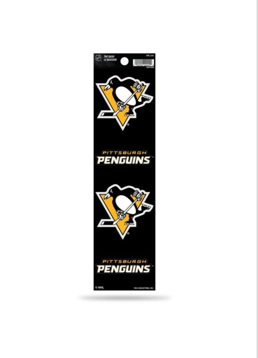 Pittsburgh Penguins Quad Decals image 0