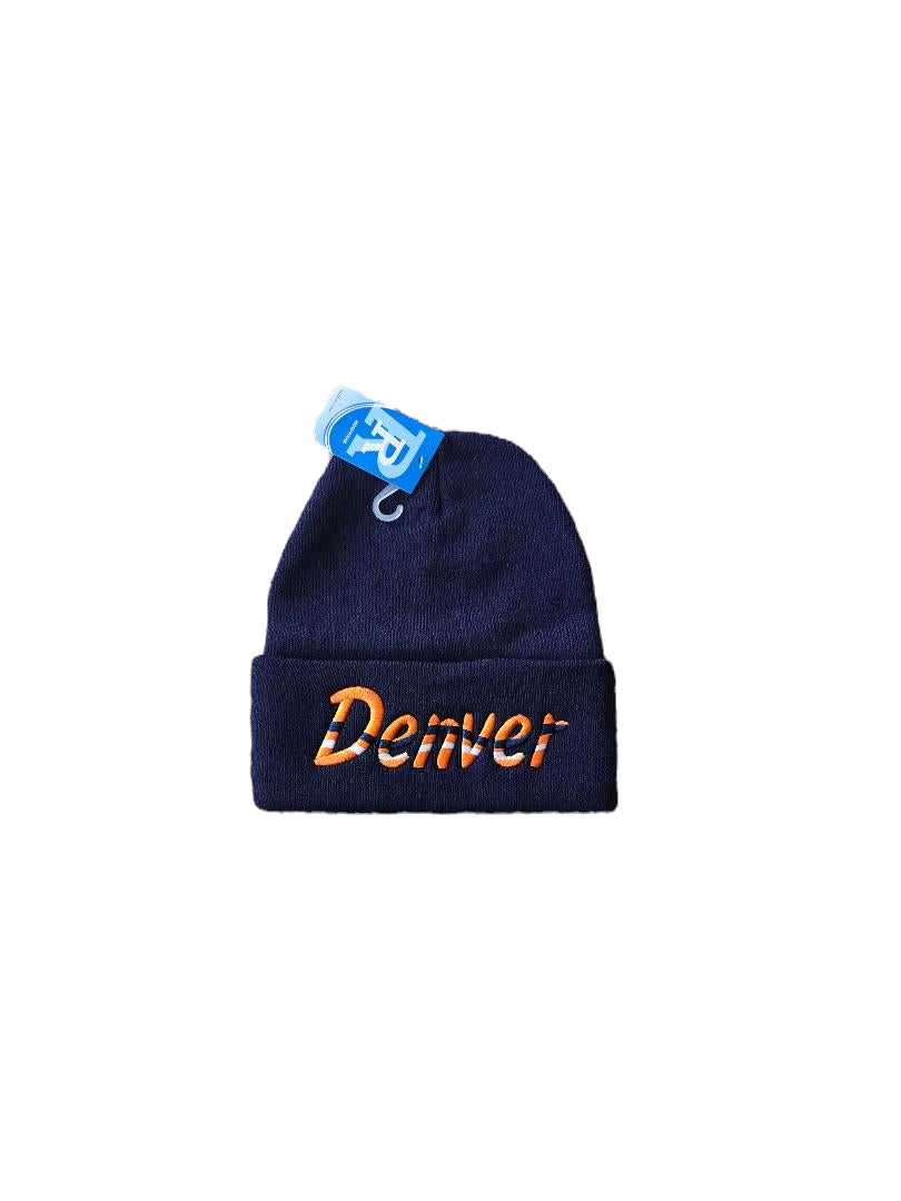 Denver Blue Cuffed Knit Hat image 0