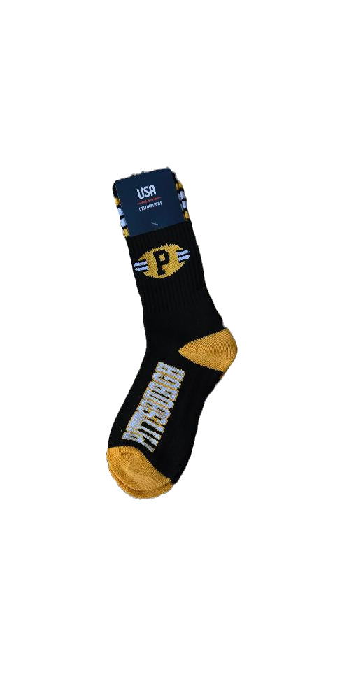 Pittsburgh P Black And Gold Socks image 0