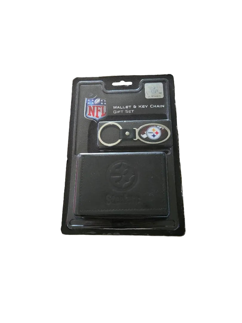 Pittsburgh Steelers Wallet And Keychain Set